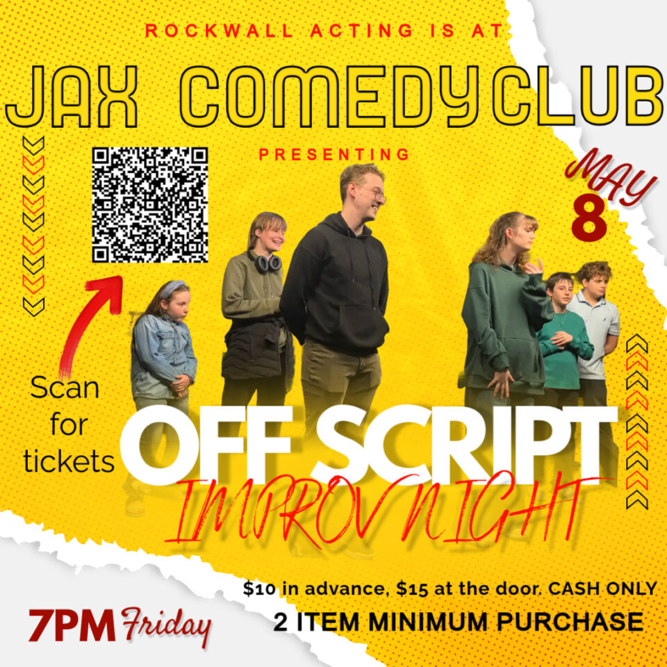 Offscript Improv Performs May 8, 2026 at Jax Comedy Club